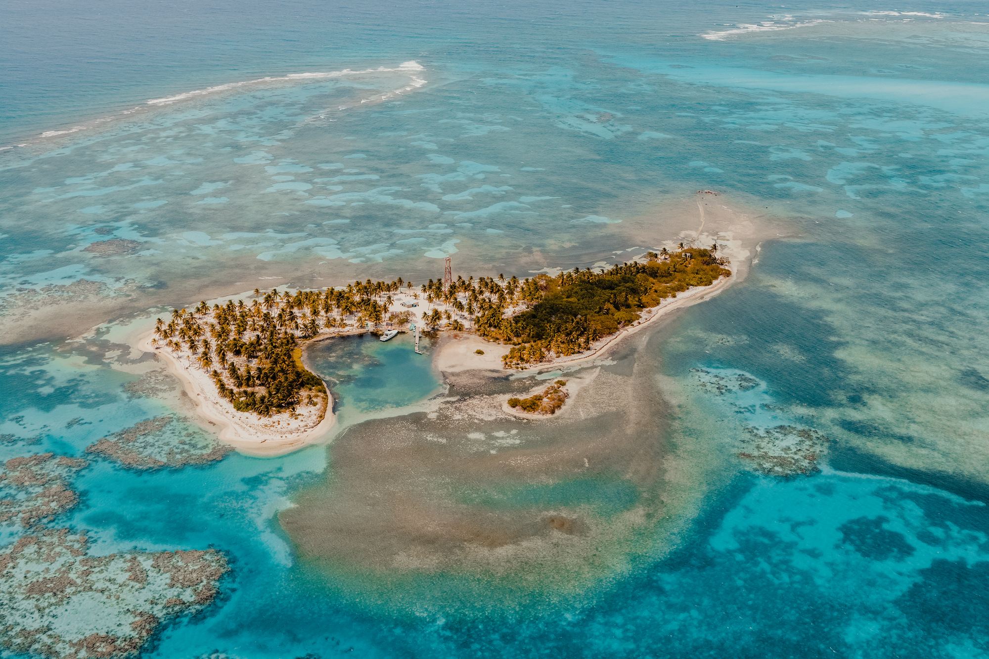 Caribe ao entardecer